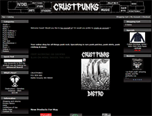 Tablet Screenshot of crustpunks.com